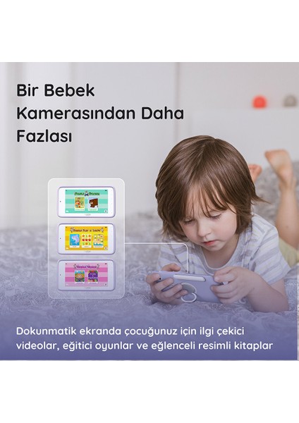 Nursery Pal Deluxe 5 Dokunmatik Ekranlı Wifi Pilli Bebek Kamerası