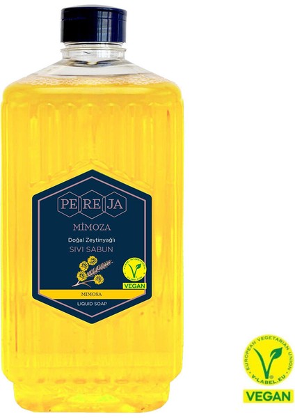 1500 ml Doğal Zeytinyağlı Sıvı Sabun Mimoza