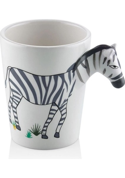 Zebra Kulplu Seramik Kupa 420 cc fiyatları