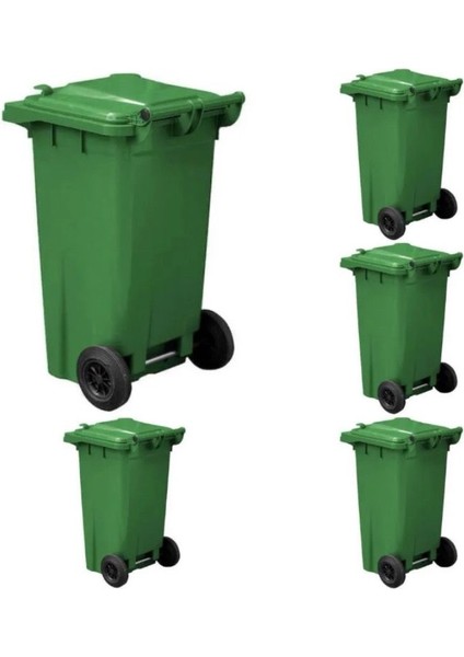 120 Lt 5 Adet Mavi Plastik Çöp Konteyneri Isıya Karşı Dayanıklı fiyatları