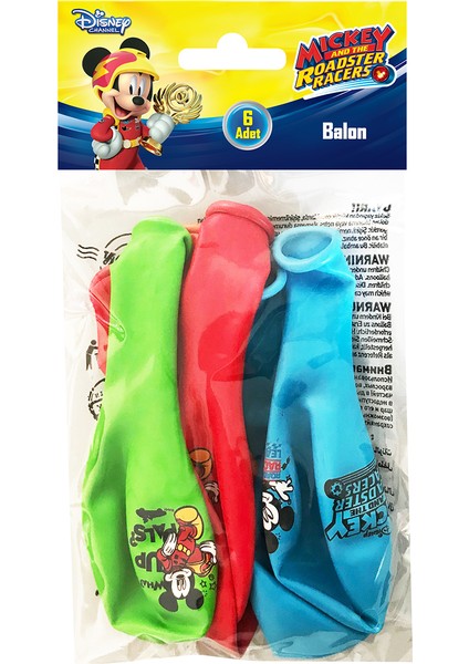 Mıckey Poşet Içi 6'lı Balon (4 Renk Baskılı) fiyatları