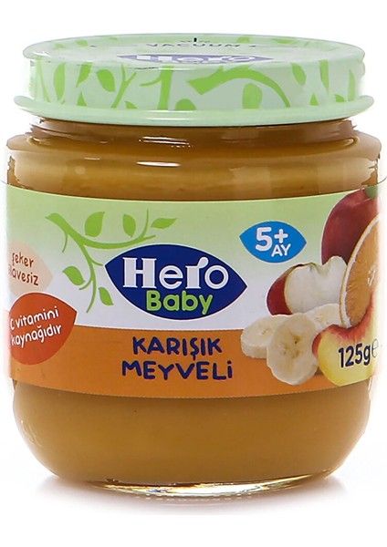 Karışık Meyveli Kavanoz Mama 125 gr