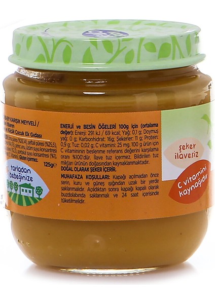 Karışık Meyveli Kavanoz Mama 125 gr fiyatları