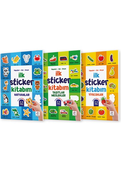 Ilk Sticker Kitabım Seti (Stickerlı 3 Kitap)