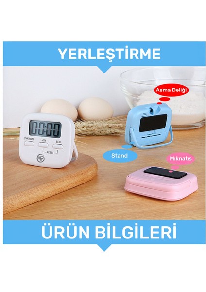 60DK Dijital Kronometre, Mutfak, Ders ve Yemek Için Motivasyon Saati fırsatları