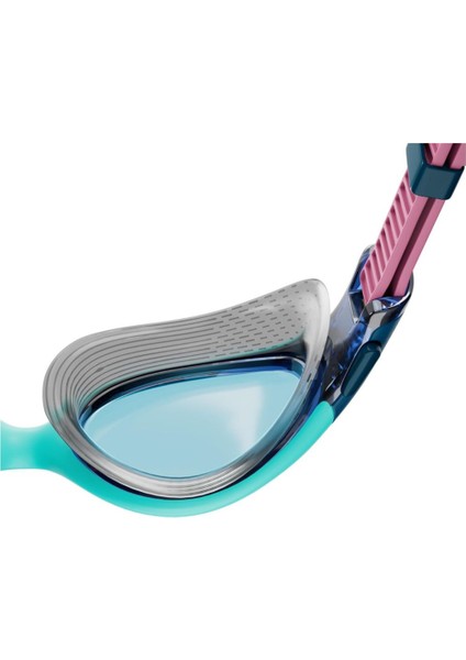 Kadın Yüzme Gözlüğü Biofuse 2. 0 Mavi- Pembe, Suya Dayanıklı ve Konforlu Tasarım fırsatları