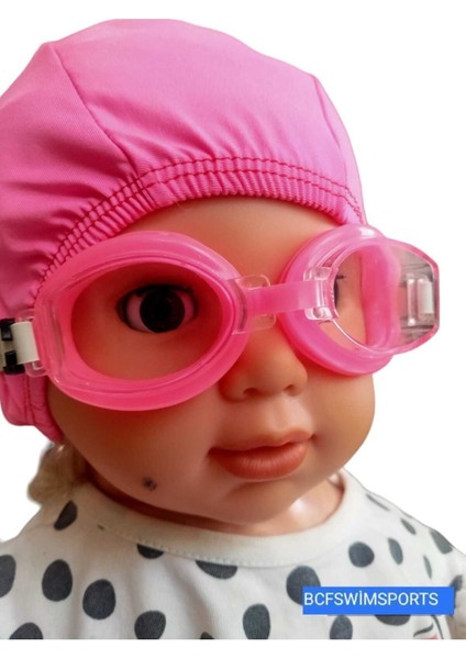 Mavi Çocuk Yüzücü Gözlüğü ve Bone Seti, Havuz ve Deniz Kullanımı Için Ideal fırsatları