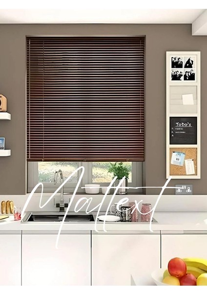 Kahverengi Alüminyum Jaluzi Perde - 25M