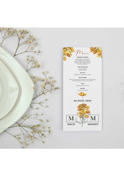 Güneş Menü Kartı