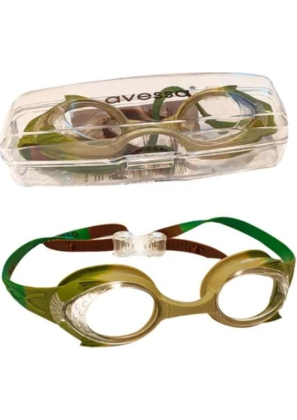 Çocuk Kamuflaj Gözlüğü Asker Yeşili, Şık ve Dayanıklı Tasarım