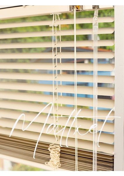 Krem Alüminyum Jaluzi Perde - 25M