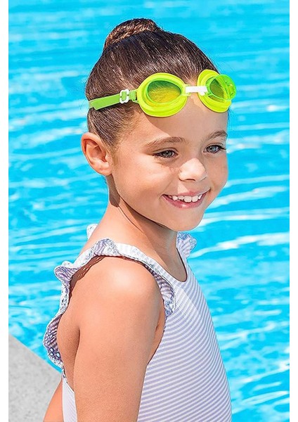 Çocuk Deniz Gözlüğü Renkli Lens ve Ayarlanabilir Kayışlı, Eğlenceli Yüzme ı