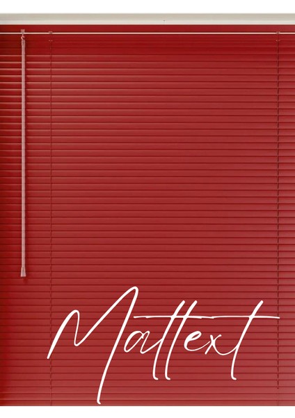 Kırmızı Alüminyum Jaluzi Perde - 25M