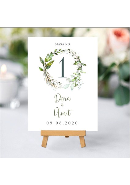 Sarmaşık Masa Kartı