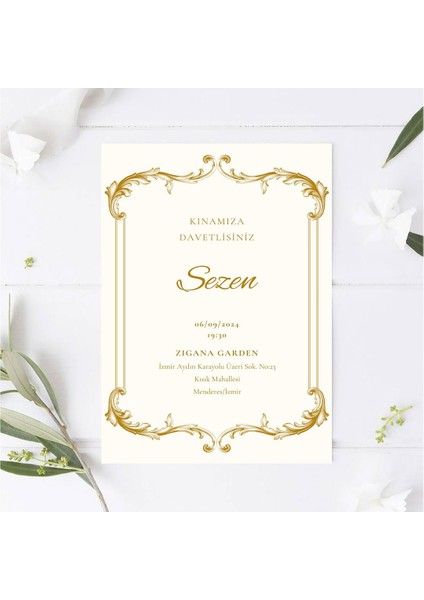 Altın Düşler Kına Kartı