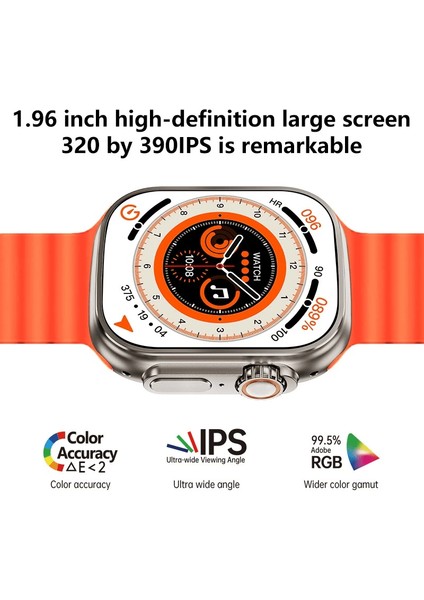 WS28 Ultra 49MM Siri Tansiyon Ateş Nabız Ölçer Akıllı Saat ( Lisinya )