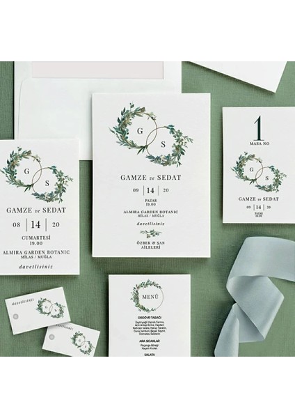 Evren Şeffaf Zarflı Düğün Davetiyesi modelleri