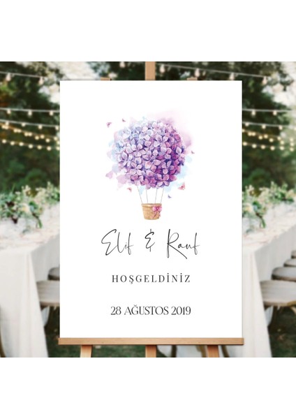 Lila Karşılama Panosu