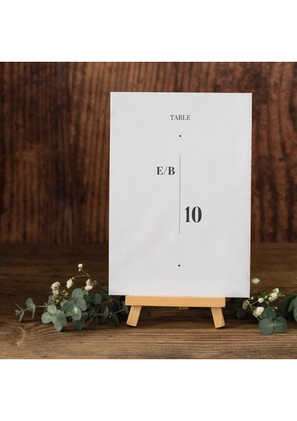 Elegance Masa Kartı