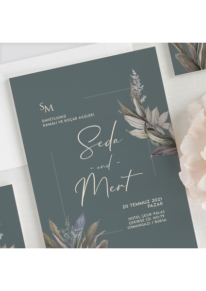 Gross Zarfsız Düğün Davetiye