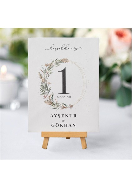 Işıltı Masa Kartı