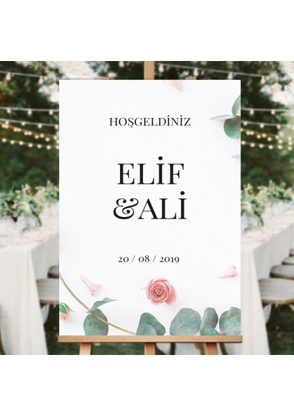 Kayra Düğün Salonu Karşılama Panosu