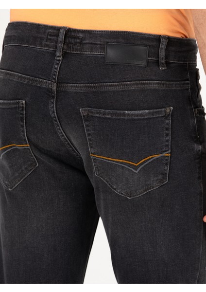 Erkek Siyah Slim Fit Jean Pantolon 50267846-DN0019
