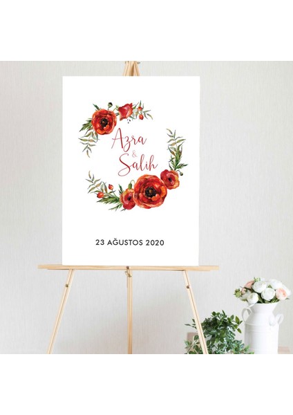 Kızıl Karşılama Panosu