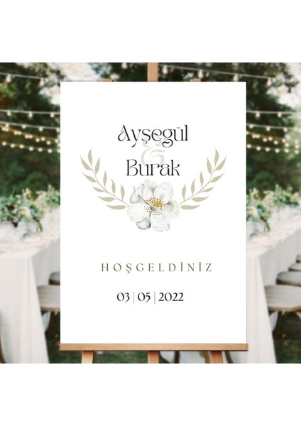 Gözde Düğün Salonu Karşılama Panosu