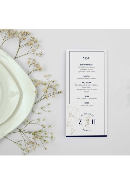 Elegant Menü Kartı