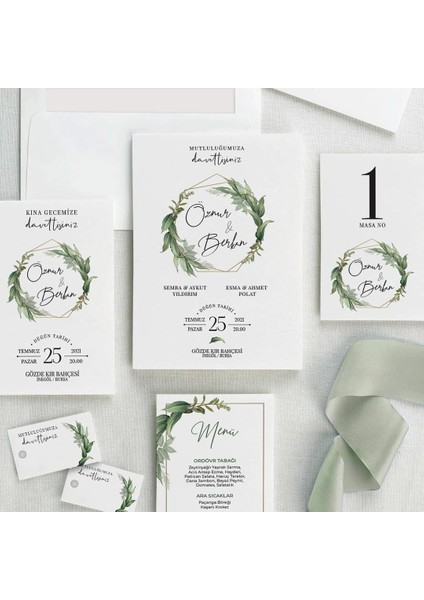 Doğuş Zarfsız Düğün Davetiyesi fiyatları