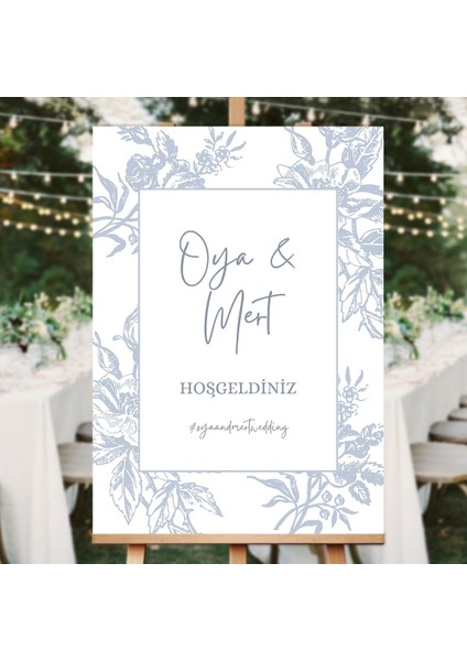 Cool Düğün Salonu Karşılama Panosu