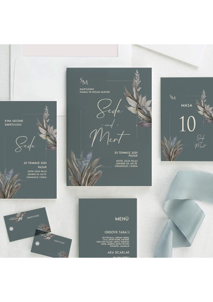 Gross Şeffaf Zarflı Düğün Davetiyesi modelleri