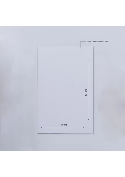 Karmen Zarfsız Düğün Davetiyesi modelleri