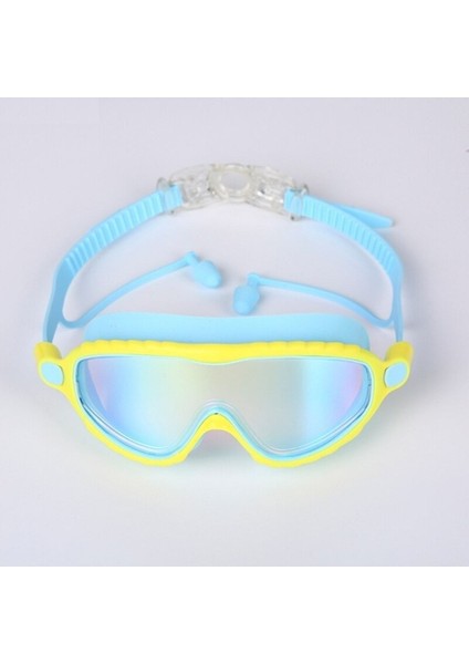 Mavi Çocuk Yüzücü Gözlüğü, Geniş Açı, Uv ve Anti- Sis Özellikli, Havuz ve Deniz Kullanımı