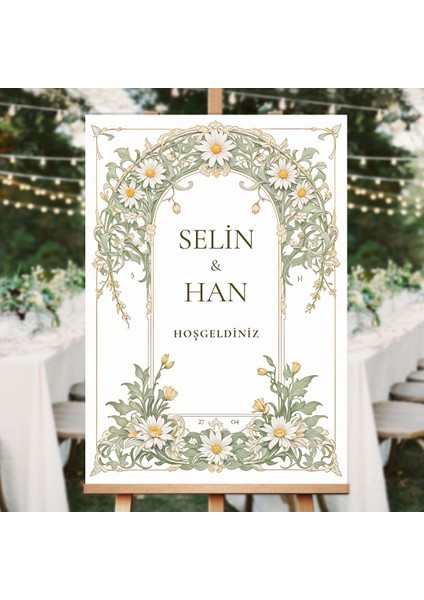 Pure Elegance Düğün Salonu Karşılama Panosu