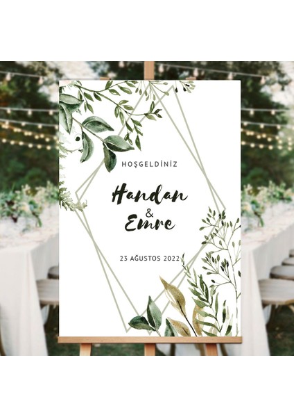 Harmony Zarfsız Isimlikli Düğün Davetiyesi