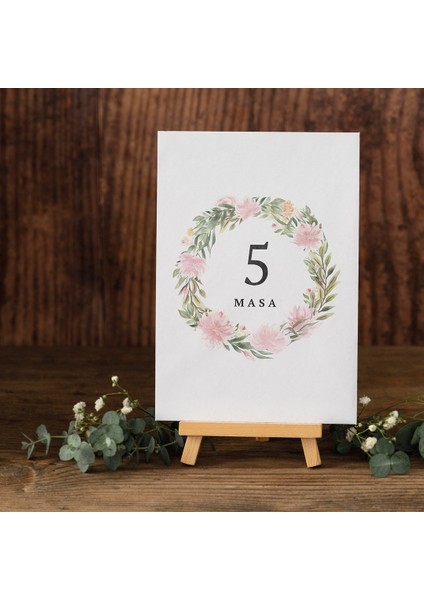 Pınk Masa Kartı