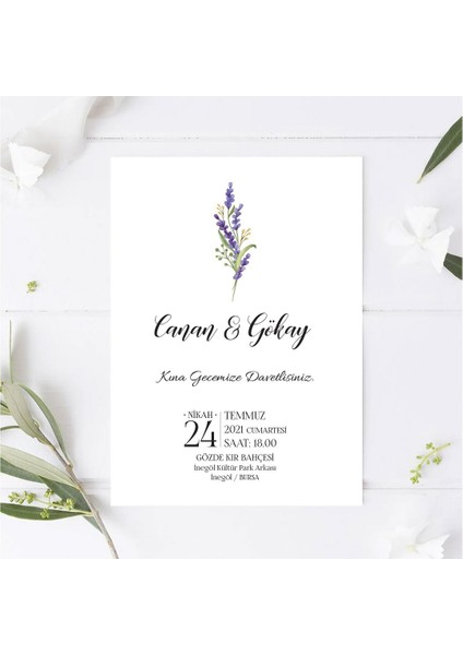 Lavanta Kına Kartı