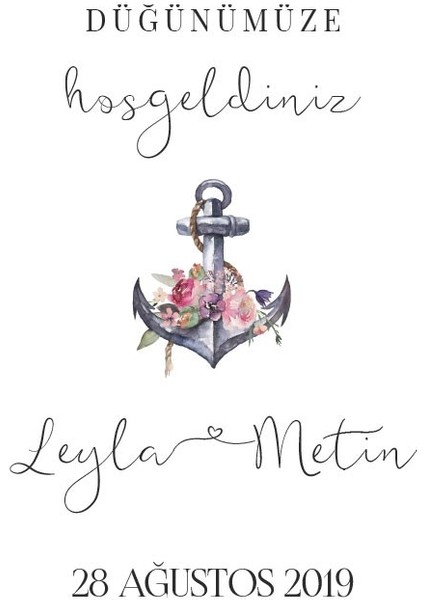 Deniz Düğün Salonu Karşılama Panosu fiyatları