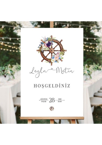 Mavı Karşılama Panosu