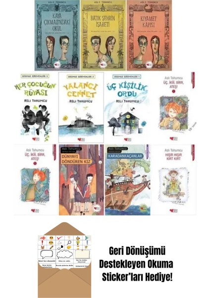 Aslı Tohumcu 11 Kitap Set + Okuma Sticker'ları