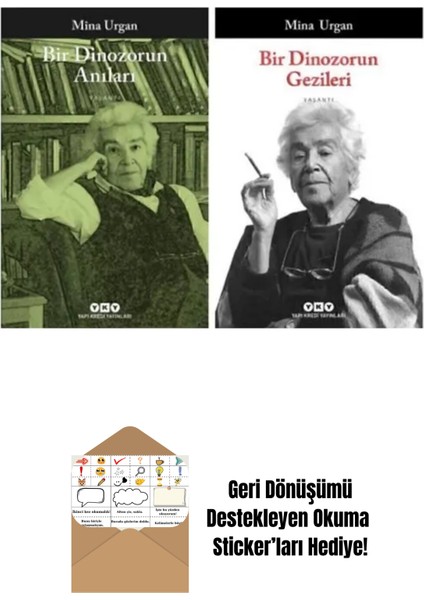 Mina Urgan 2 Kitap Set / Bir Dinozorun Anıları + Okuma Sticker'ları