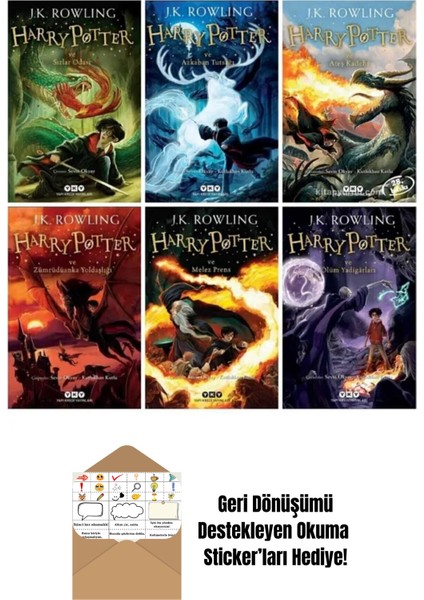 Harry Potter 3-4-5-6-7-8 + Okuma Sticker'ları