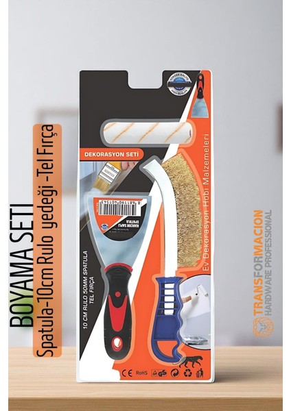 Boyama Seti - SPATULA-10CM Rulo Yedeği -Tel Fırça 721858