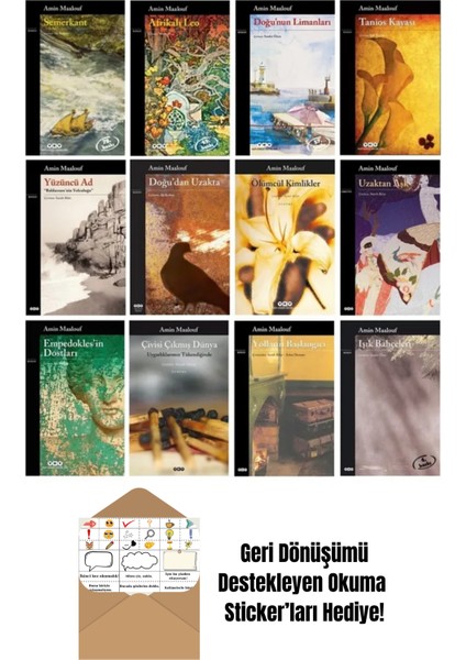 Amin Maalouf 12'li Set + Okuma Sticker'ları