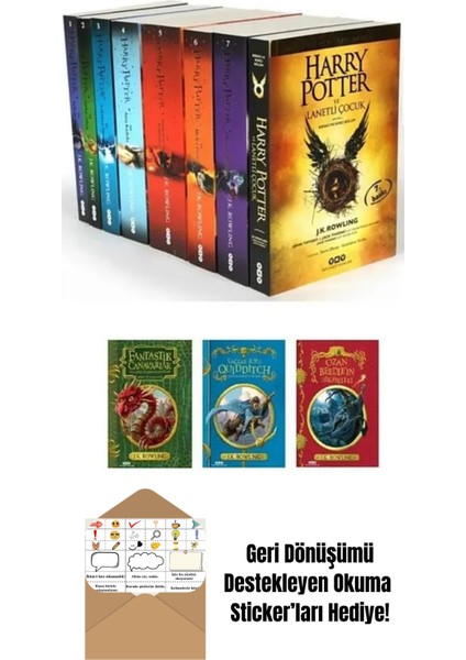 Harry Potter Seti / 11 Kitap Set + Okuma Sticker'ları