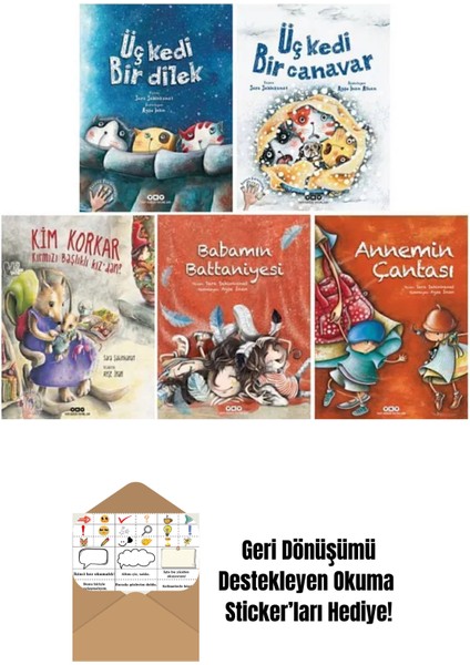 Sara Şahinkanat 5 Kitap Set + Okuma Sticker'ları
