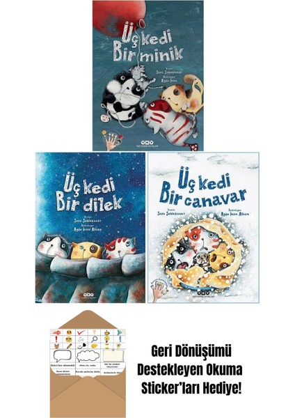 Sara Şahinkanat 3 Kitap Set + Okuma Sticker'ları