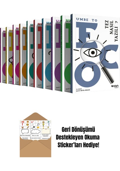Umberto Eco Seti 10 Kitap + Okuma Sticker'ları